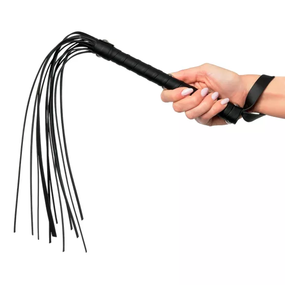 Fetish Fantasy - fouet à neuf lanières - 65 cm - noir