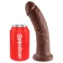 King Cock - gode réaliste 20cm - marron