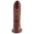 King Cock - gode réaliste 20cm - marron