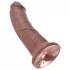King Cock - gode réaliste 20cm - marron