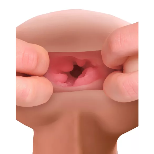 PDX Reach Around - masturbateur anal et gaine pénis 2en1 - couleur chair