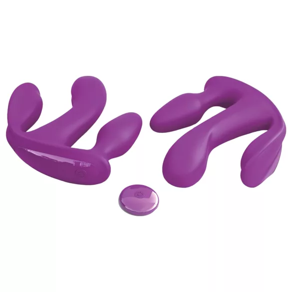 3Some Total Extase - Vibromasseur Triple Sans Fil (Violet)
