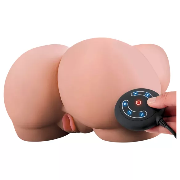 PDX Elite Milk Me Silly - masturbateur torse vibrant (naturel)