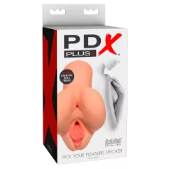   PDX Pick Your Pleasure - masturbateur réaliste 2‑en‑1 (naturel)