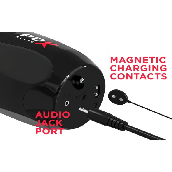 PDX Ultimate Milker 2 - masturbateur rotatif vibrant rechargeable - noir