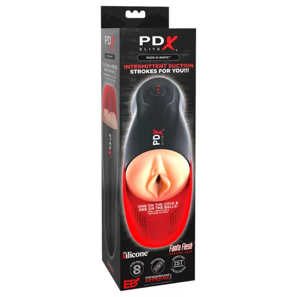PDX Elite - masturbateur automatique suceur - vagin artificiel rechargeable