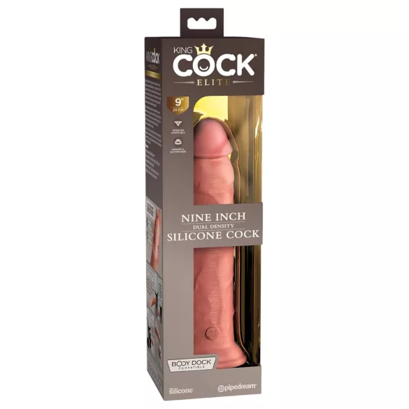 King Cock Elite 9 - gode réaliste ventouse - 23 cm - couleur chair
