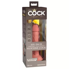   King Cock Elite 6 - vibromasseur à ventouse (15 cm) - couleur chair
