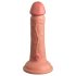 King Cock Elite 6 - gode réaliste vibrant 15cm - couleur foncée