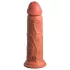 King Cock Elite 8 - gode vibrant réaliste 20 cm - silicone marron foncé