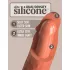 King Cock Elite 8 - gode vibrant réaliste 20 cm - silicone marron foncé