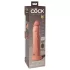 King Cock Elite 9 - gode vibrant ventouse 23cm - couleur chair