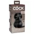 King Cock Crown Jewels - anneau vibrant (noir)