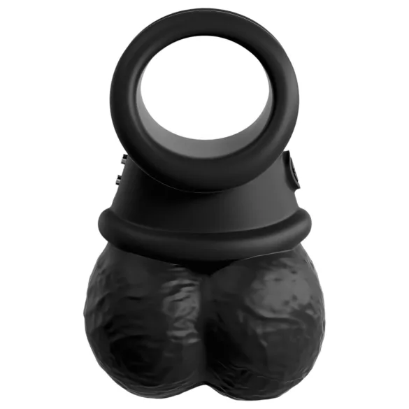 King Cock Crown Jewels - anneau vibrant (noir)