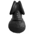 King Cock Crown Jewels - anneau vibrant (noir)