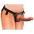 King Cock Elite Comfy - gode ceinture confortable avec harnais - silicone noir