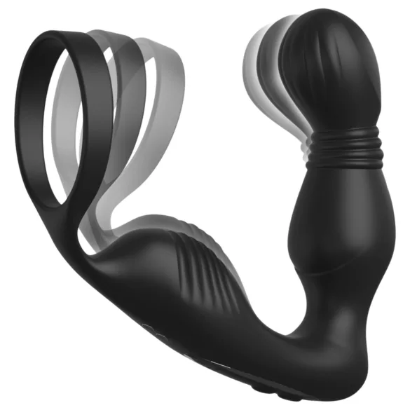 Anal Fantasy Elite - vibromasseur prostatique avec anneau pénien (noir)