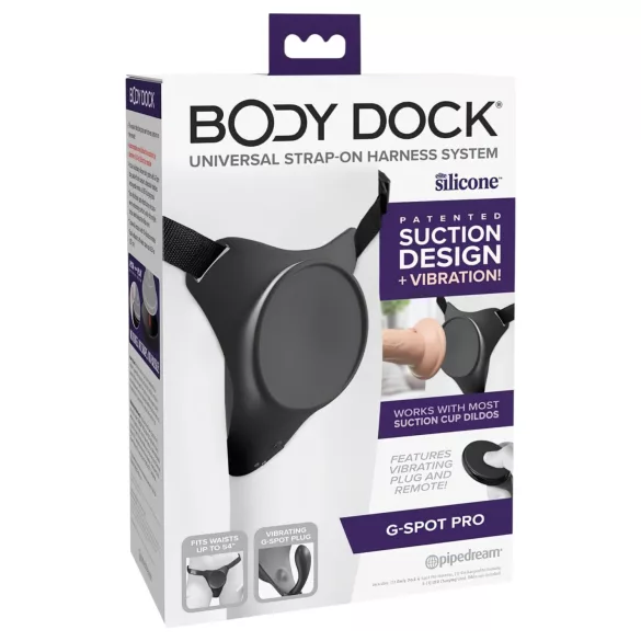 Body Dock - Harnais gode réaliste G-spot & Silexd 7 - silicone