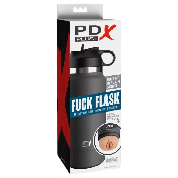 PDX - Fuck Flask Secret Delight - vaginette discrète en gourde (noir - couleur chair)