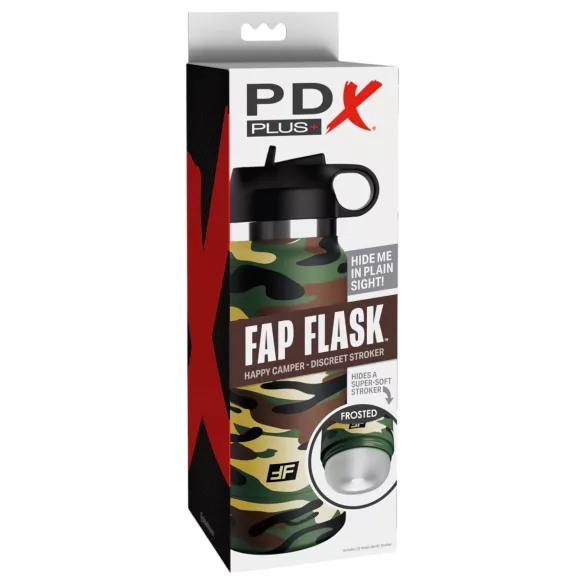 Fap Flask Happy Camper - masturbateur discret en bouteille - vert/noir