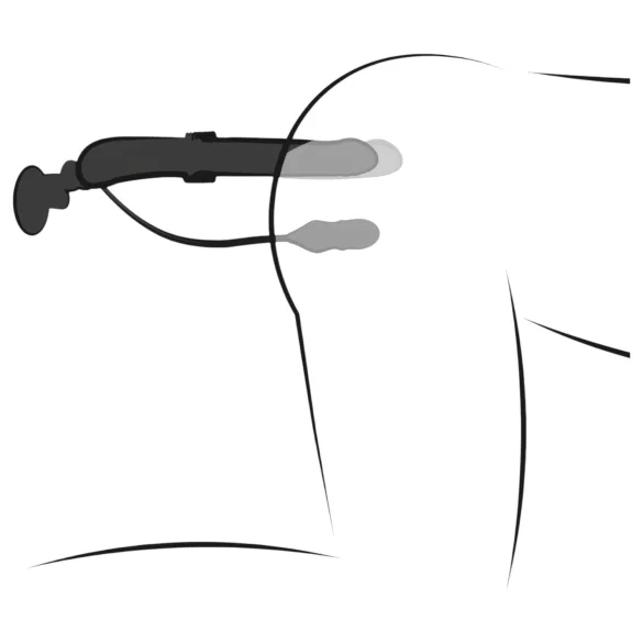 Fetish - vibromasseur à piston - noir