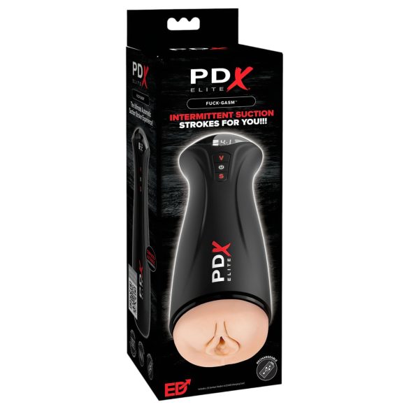 PDX Elite - masturbateur homme succion et vibration - noir