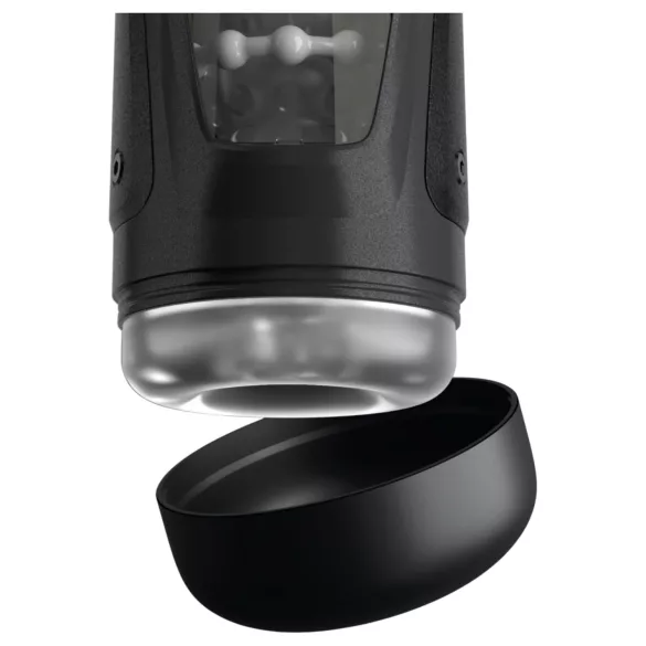 PDX Elite Moto-Bator Pro - masturbateur automatique chauffant perlé - noir