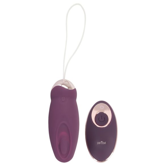 Javida - œuf vibrant sans fil à pulsations - silicone violet