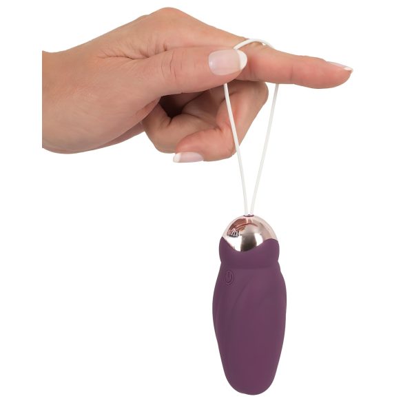 Javida - œuf vibrant perles rotatives télécommande sans fil - violet
