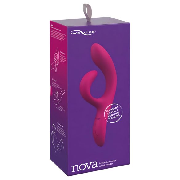 We-Vibe Nova 2 - vibromasseur rabbit double stimulation - silicone violet