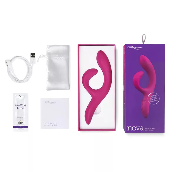 We-Vibe Nova 2 - vibromasseur rabbit double stimulation - silicone violet