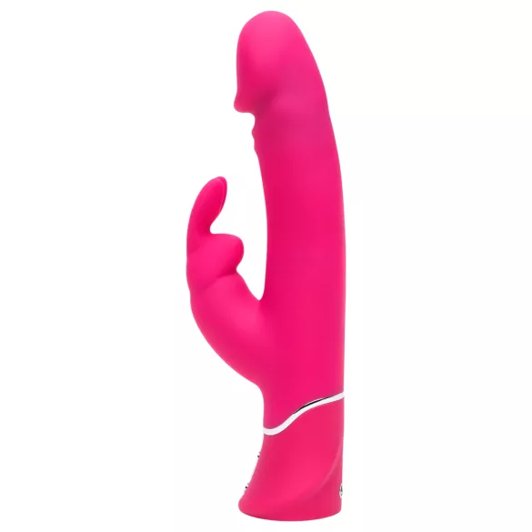 Happyrabbit - vibromasseur rabbit waterproof - double densité - silicone rose