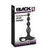 Black Velvets - plug anal vibrant à perles - silicone noir