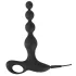 Black Velvets - plug anal vibrant à perles - silicone noir