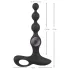 Black Velvets - plug anal vibrant à perles - silicone noir