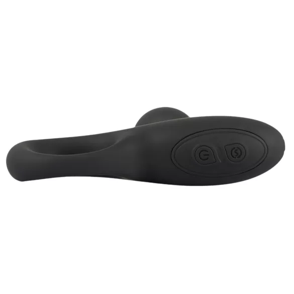 Black Velvets - plug anal vibrant à perles - silicone noir