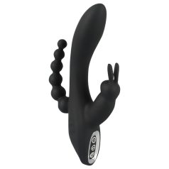   Smile - vibromasseur triple moteur - étanche rechargeable - noir