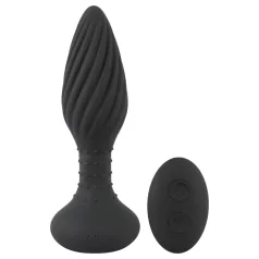 ANOS - vibromasseur anal à perles rotatives - noir