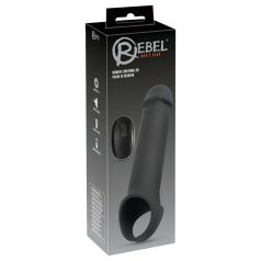   Rebel - gaine pénienne vibrant sans fil rechargeable - silicone noir