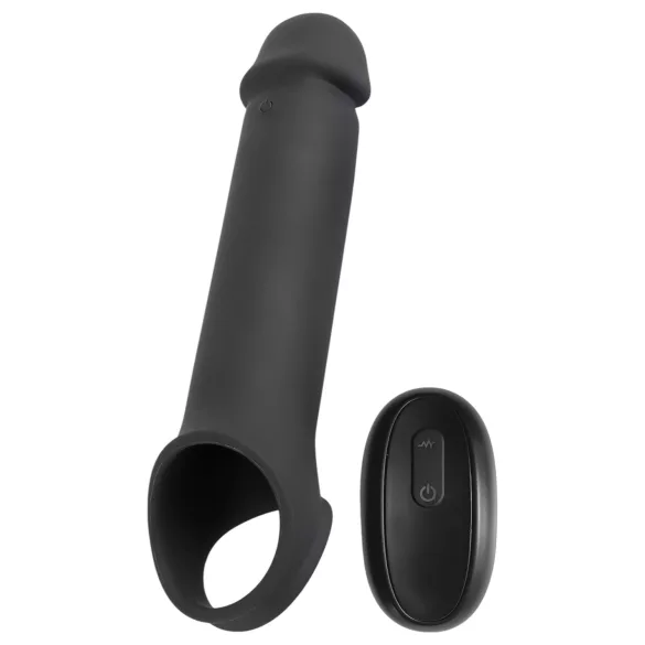 Rebel - gaine pénienne vibrant sans fil rechargeable - silicone noir