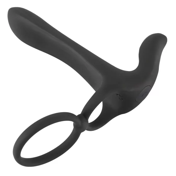 Black Velvets - vibromasseur couple 2en1 et cockring rechargeable - noir