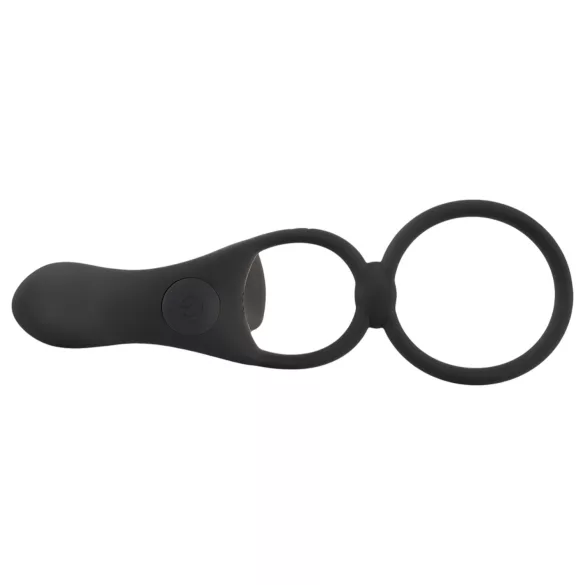 Black Velvets - vibromasseur couple 2en1 et cockring rechargeable - noir
