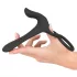 Black Velvets - vibromasseur couple 2en1 et cockring rechargeable - noir