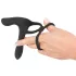 Black Velvets - vibromasseur couple 2en1 et cockring rechargeable - noir