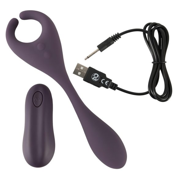 Couples Choice - vibromasseur pour couples avec 2 moteurs - rechargeable violet