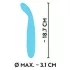 Cuties Mini - vibromasseur point G rechargeable étanche - turquoise