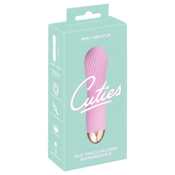 Cuties Mini - vibromasseur spirale rechargeable étanche - rose