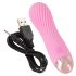 Cuties Mini - vibromasseur spirale rechargeable étanche - rose