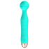 Cuties Mini Wand - rechargeable, étanche, vibromasseur massant (vert)