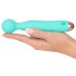 Cuties Mini Wand - rechargeable, étanche, vibromasseur massant (vert)
